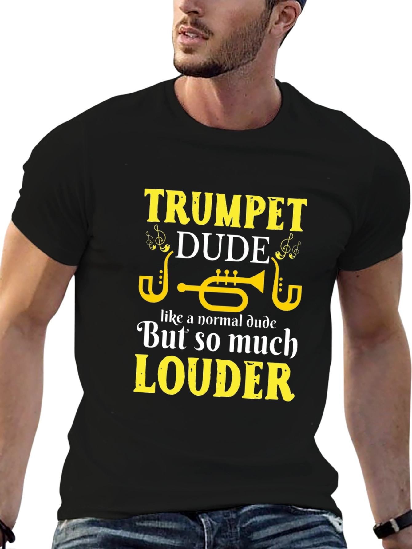 Trumpet Dude Graphic Tee - Musician T-Shirt