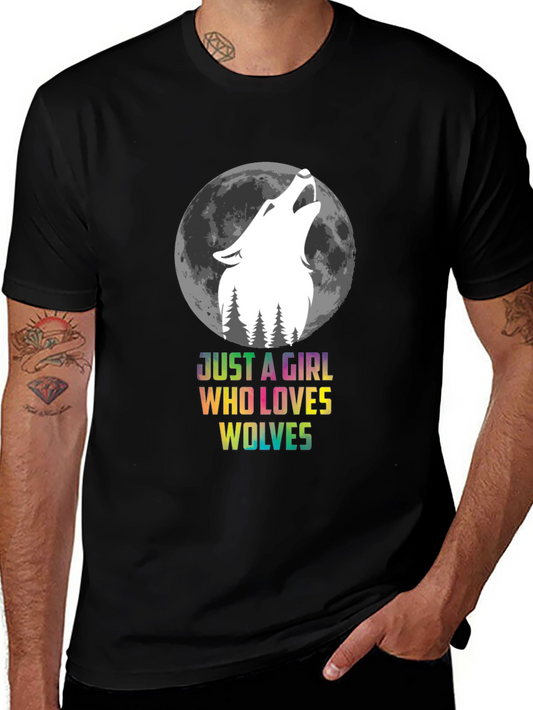 Just a Girl Who Loves Wolves T-Shirt