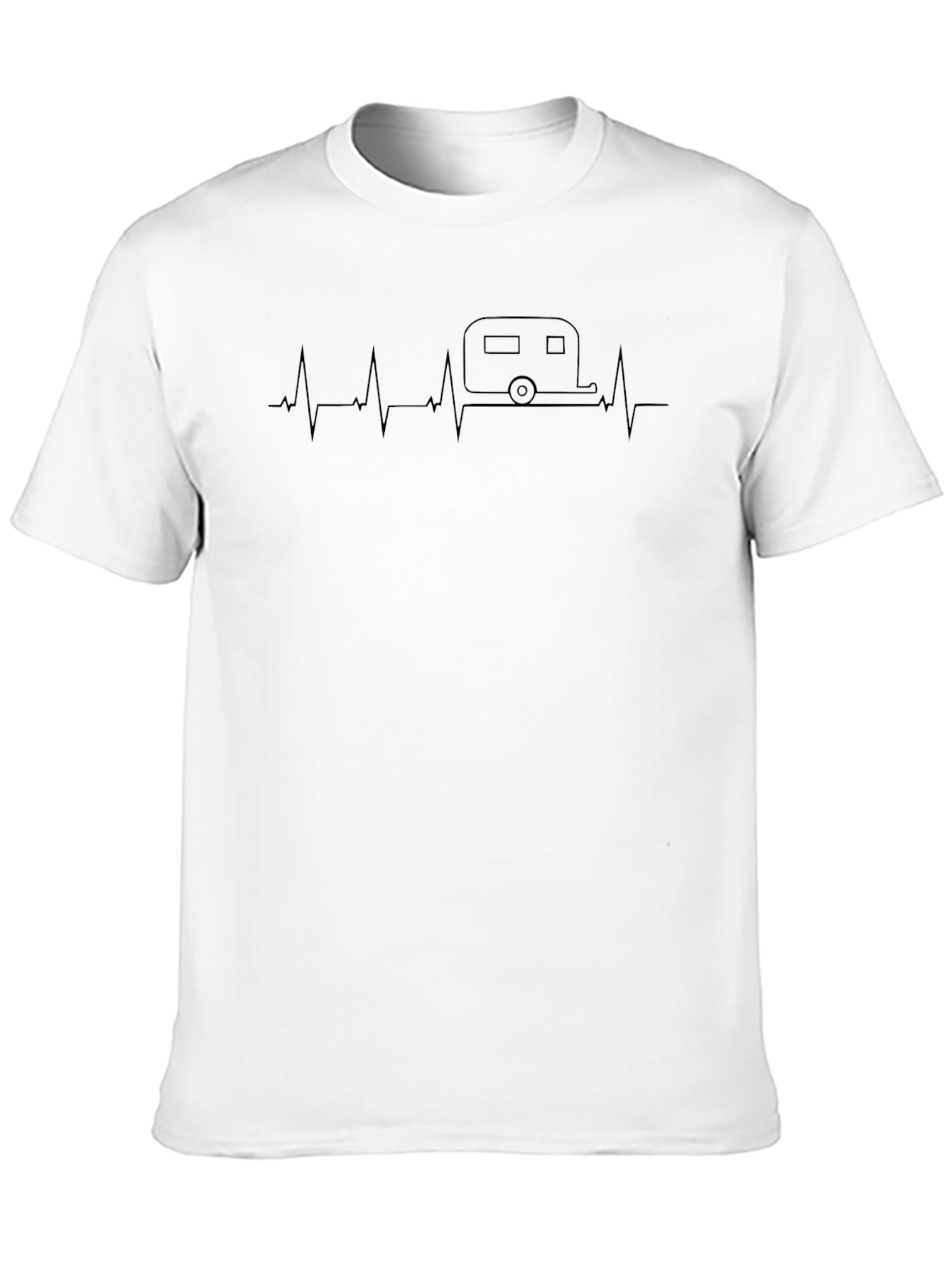 Camper Heartbeat T-Shirt - Adventure Ready Style