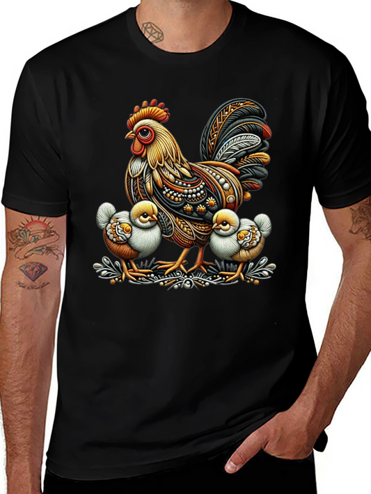 Rooster and Chicks Graphic Tee