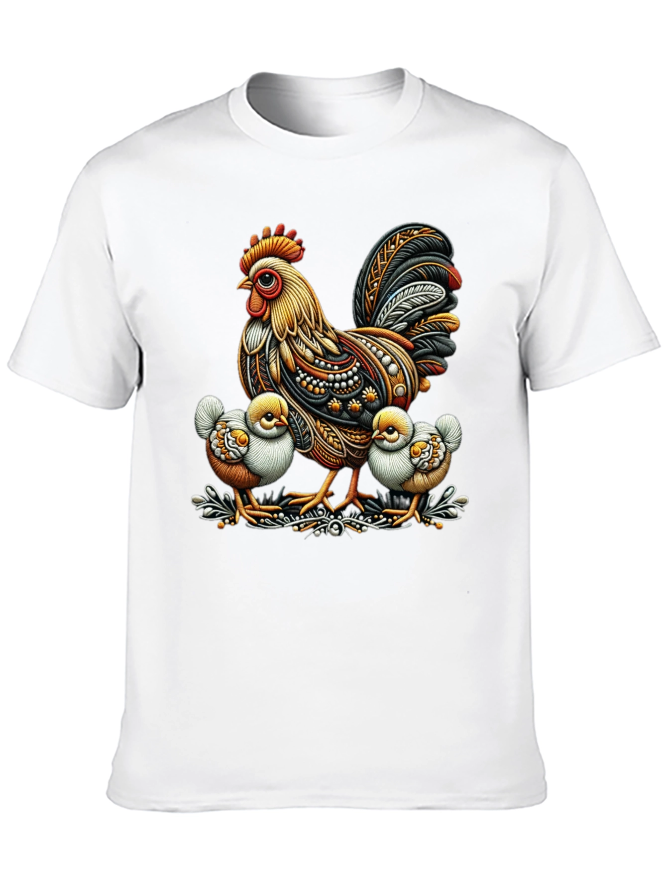 Rooster and Chicks Graphic Tee