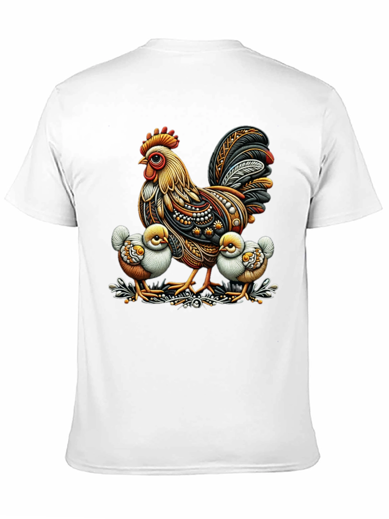 Rooster and Chicks Graphic Tee