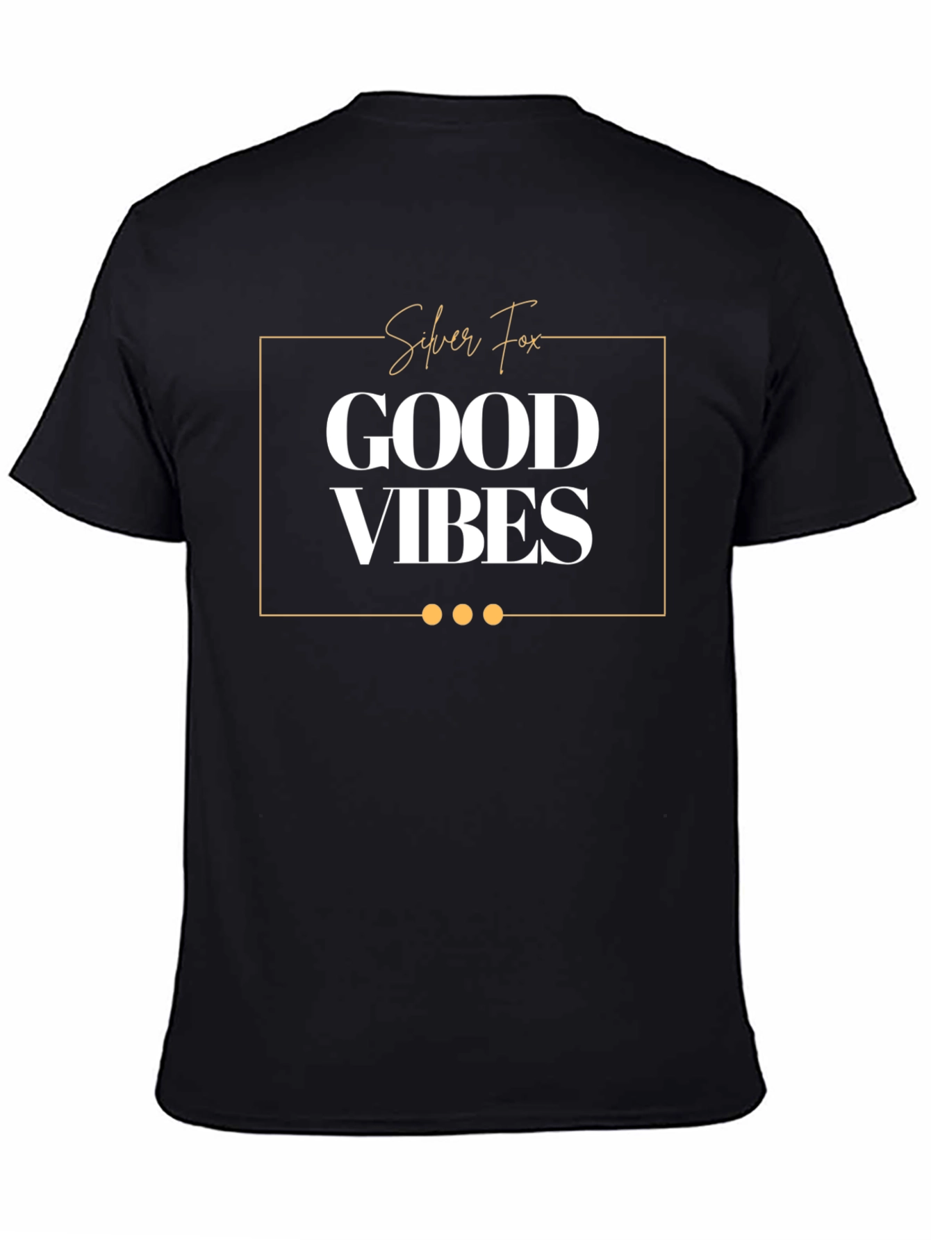Silver Fox Good Vibes T-Shirt Black Graphic Tee