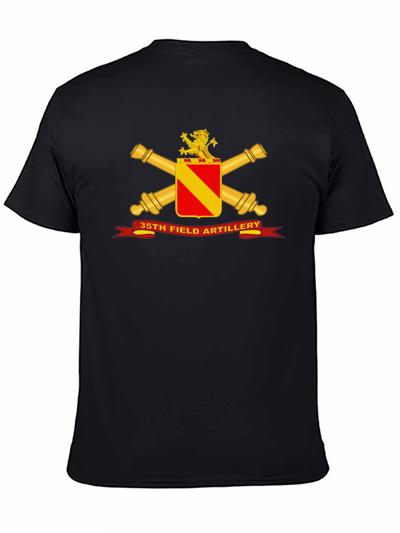 35th Field Artillery Black T-Shirt
