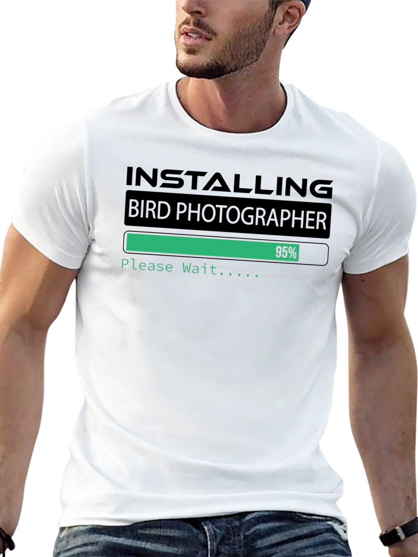 Installing Bird Photographer Funny T-Shirt