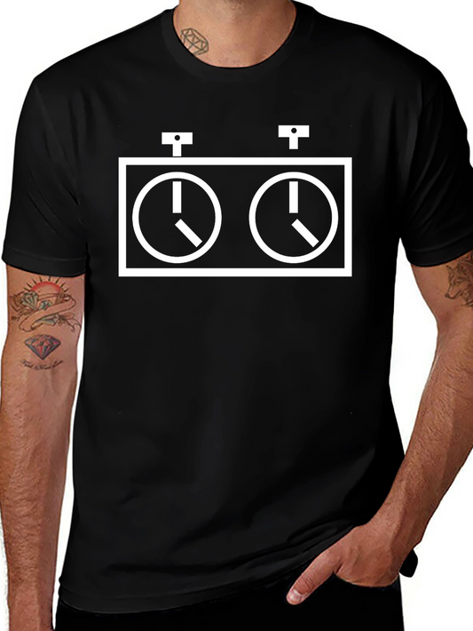 Chess Clock Graphic Tee - Black