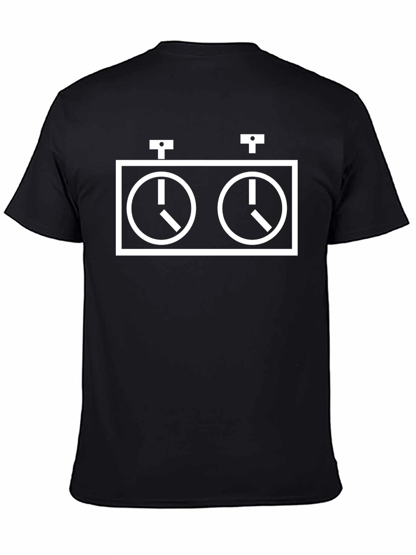 Chess Clock Graphic Tee - Black