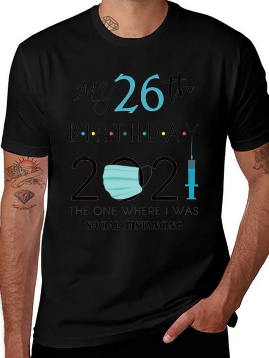 26th Birthday Social Distancing T-Shirt