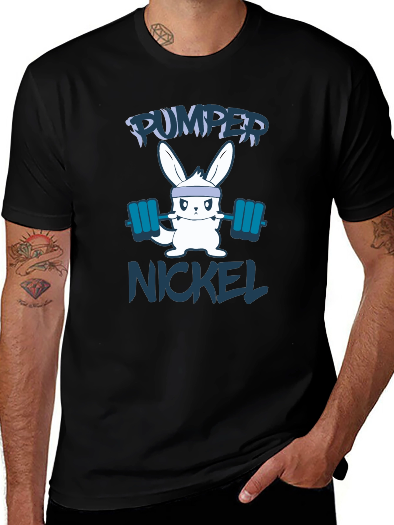 Pumper Nickel Bunny Black T-Shirt