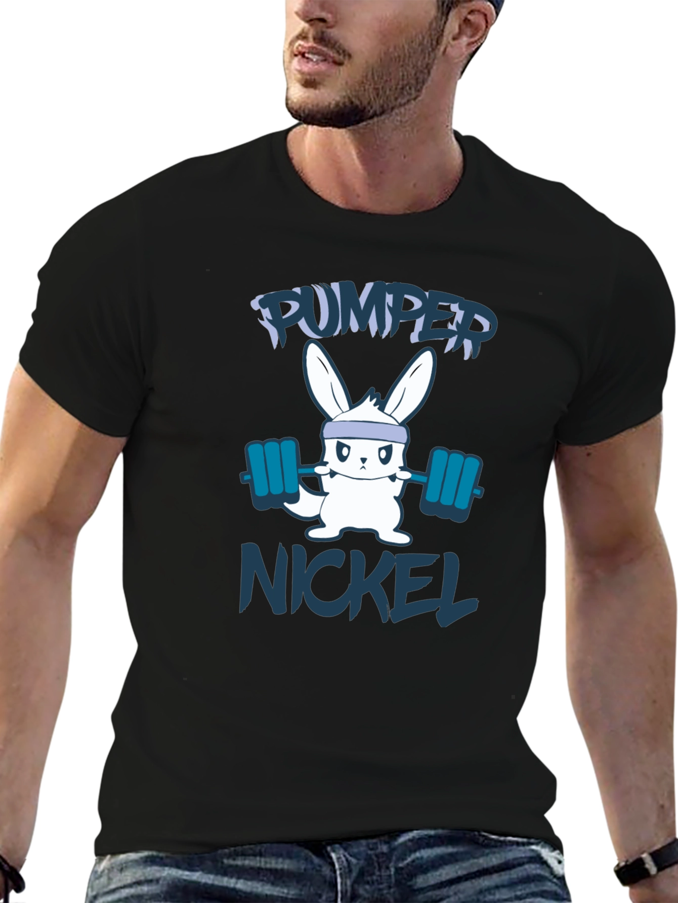 Pumper Nickel Bunny Black T-Shirt