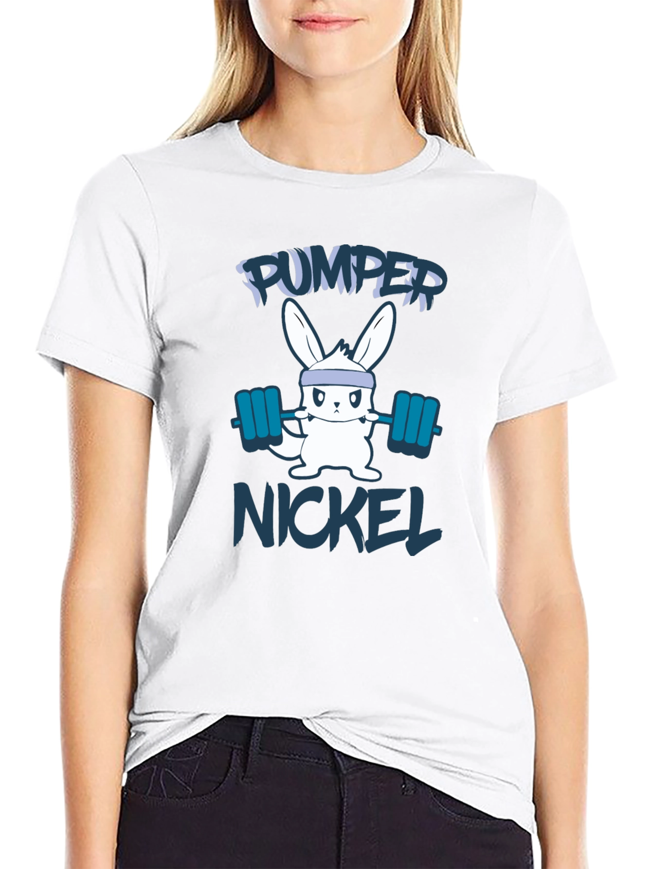 Pumper Nickel Bunny Black T-Shirt