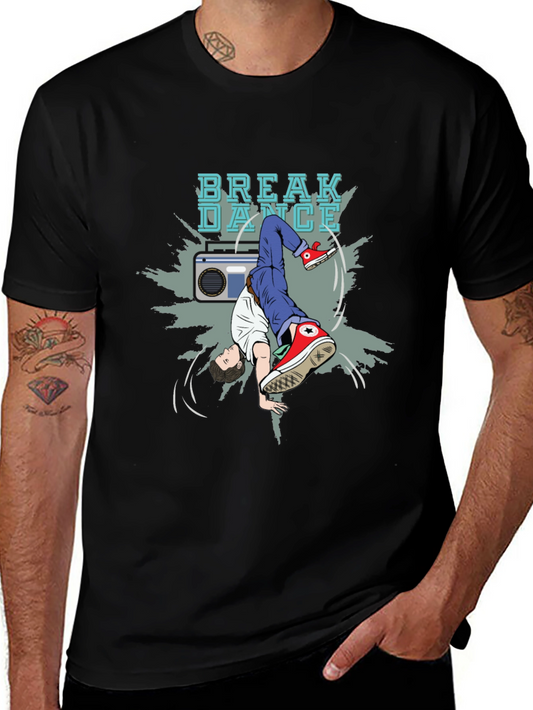 Breakdance Graphic Tee - Stylish Black T-Shirt