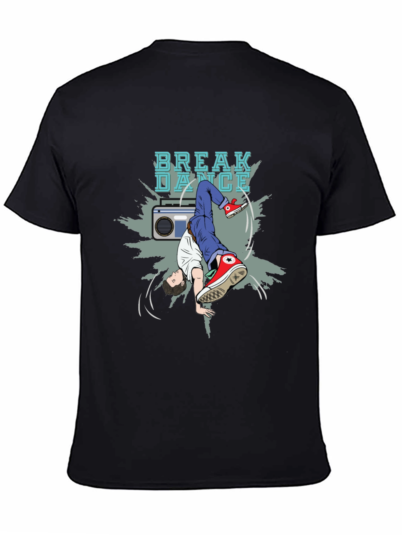 Breakdance Graphic Tee - Stylish Black T-Shirt