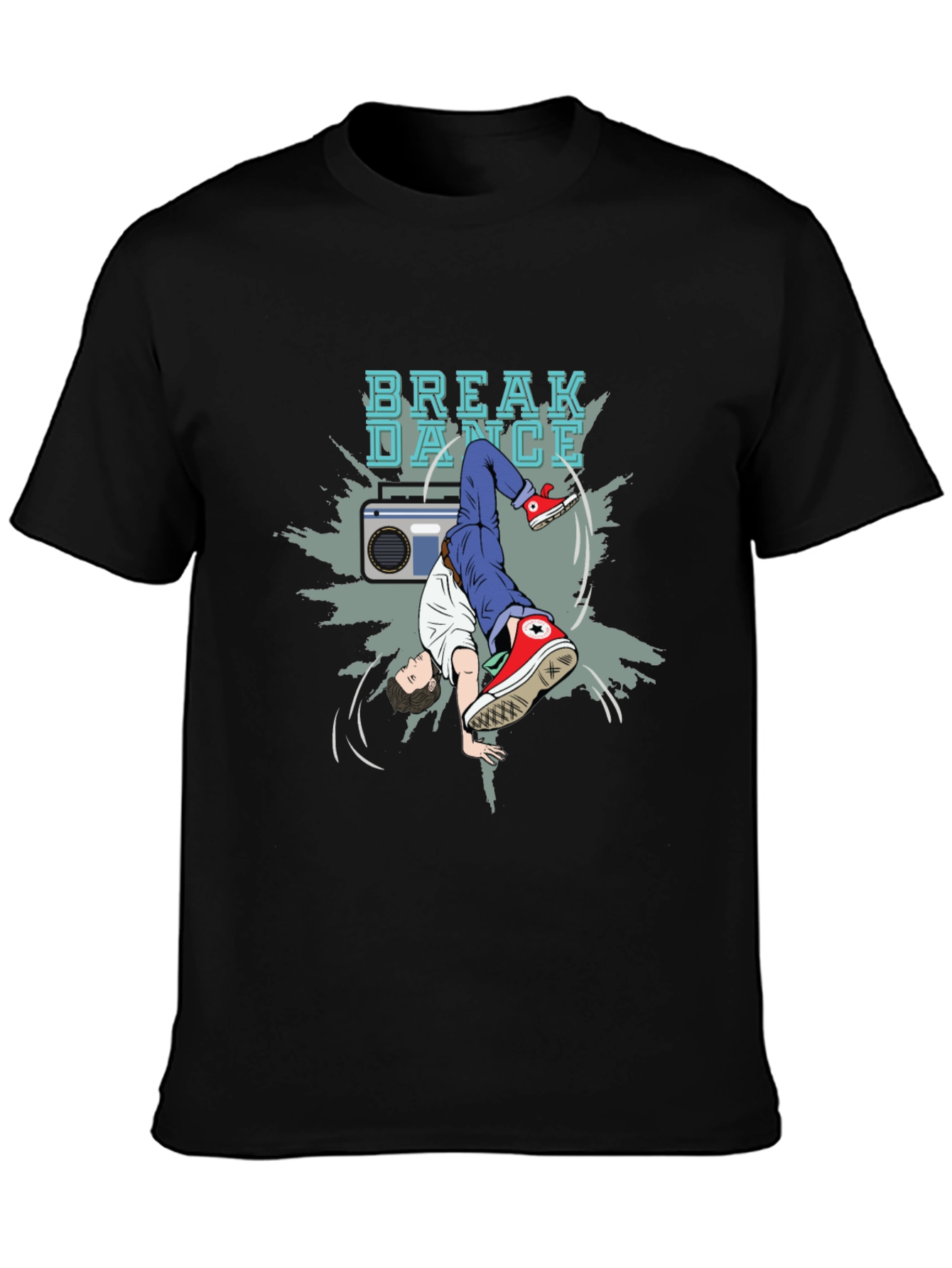 Breakdance Graphic Tee - Stylish Black T-Shirt