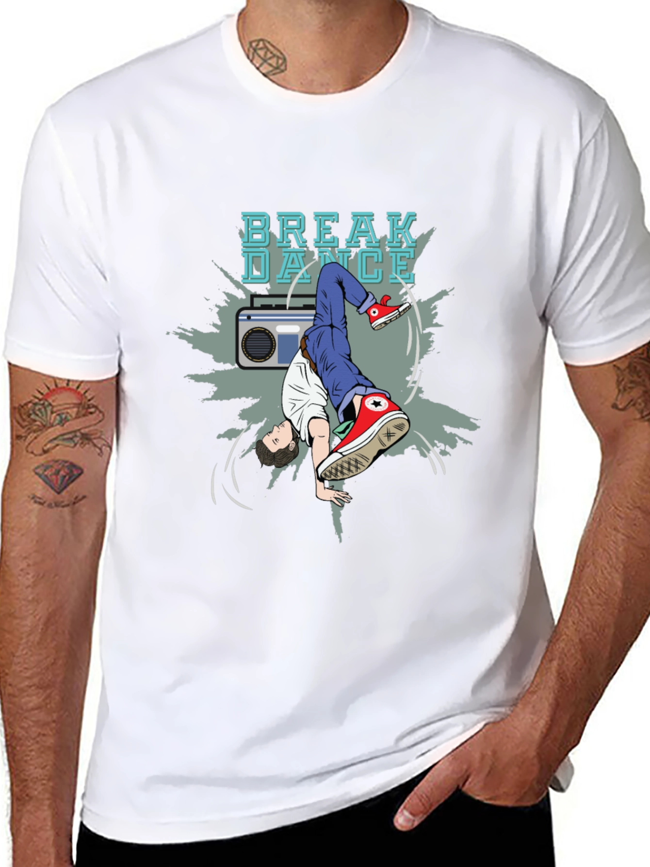 Breakdance Graphic Tee - Stylish Black T-Shirt
