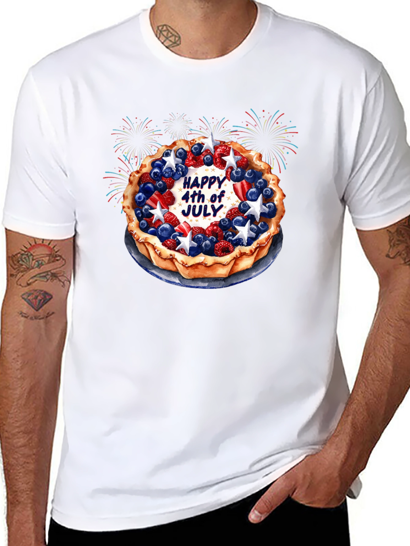 Patriotic Pie T-Shirt - Happy 4th of July