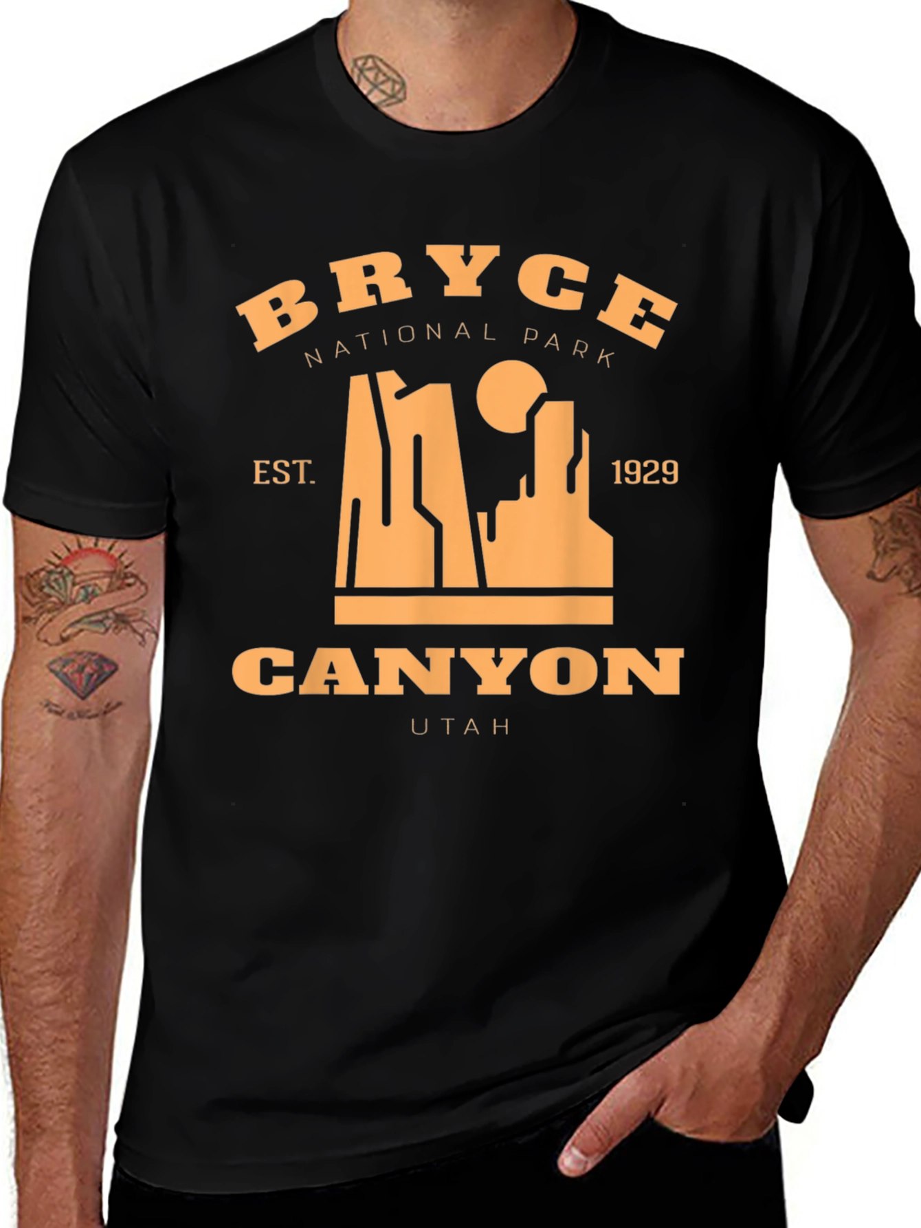 Bryce Canyon National Park Black Graphic T-Shirt