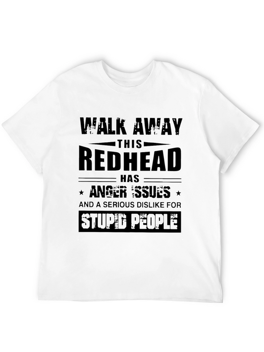Redhead Anger Issues Funny Graphic T-Shirt
