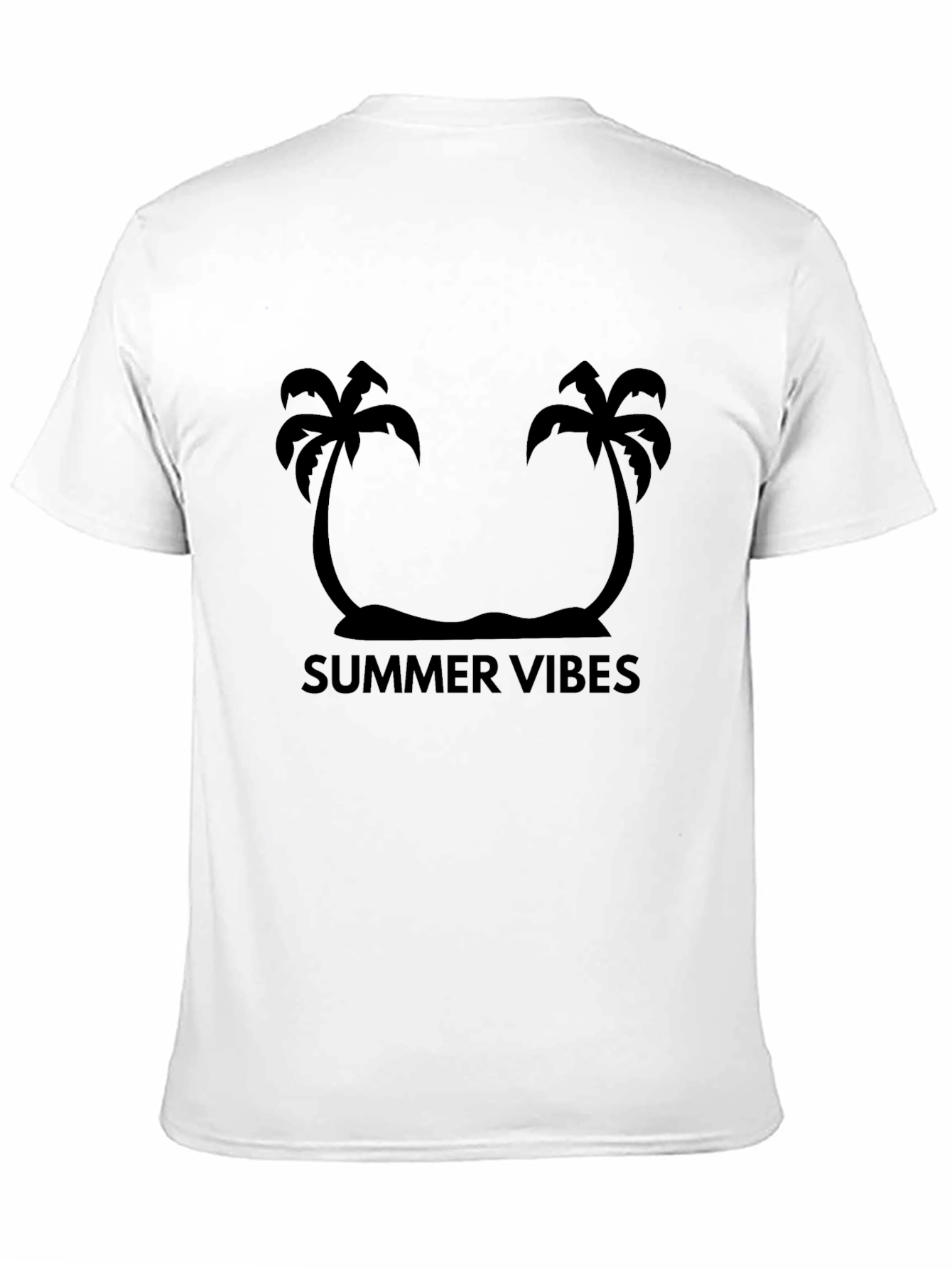 Summer Vibes Black Graphic Tee