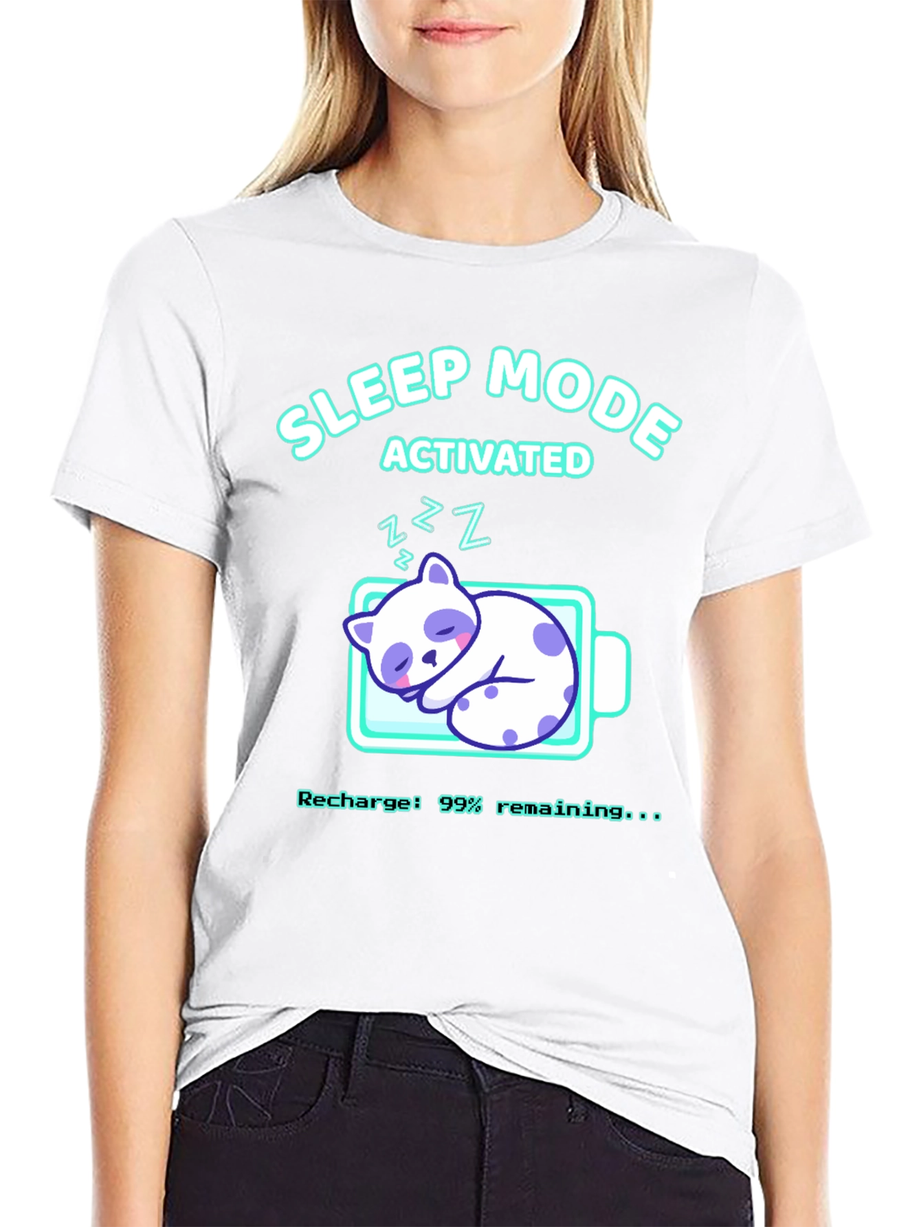 Sleep Mode Activated Graphic T-Shirt