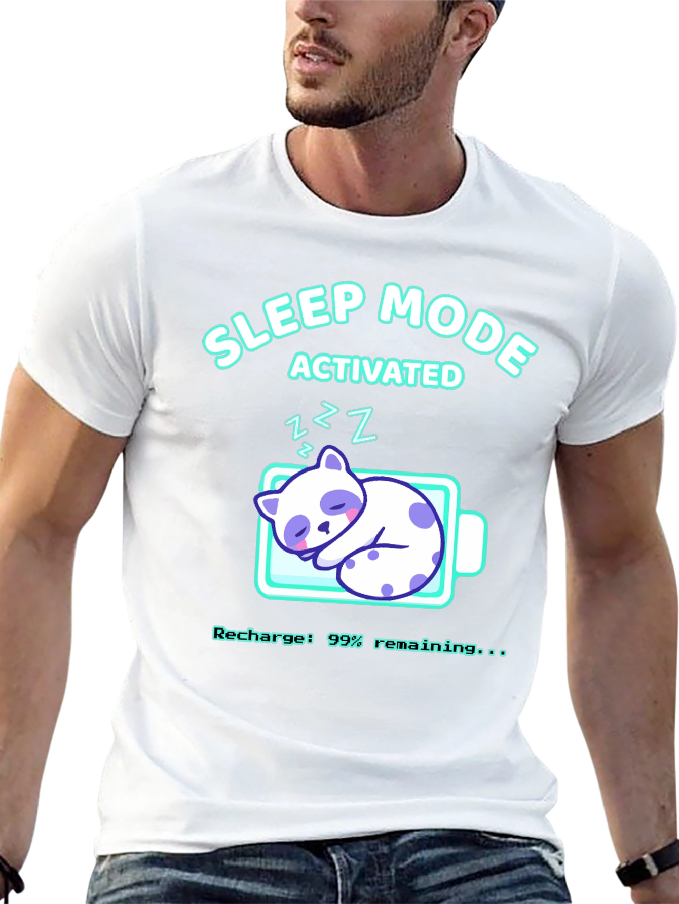 Sleep Mode Activated Graphic T-Shirt