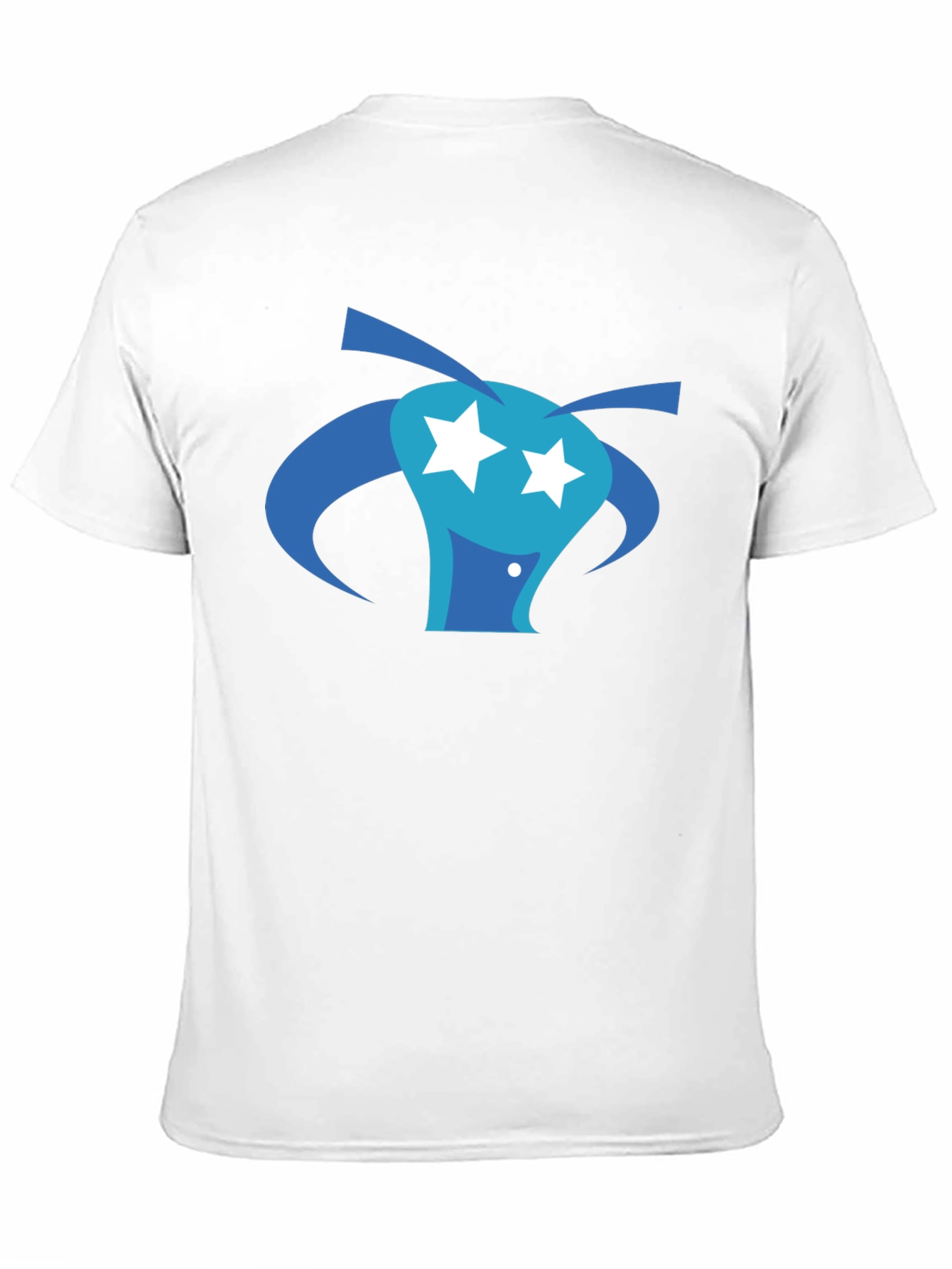 Abstract Graphic Tee - Black Cotton Blend