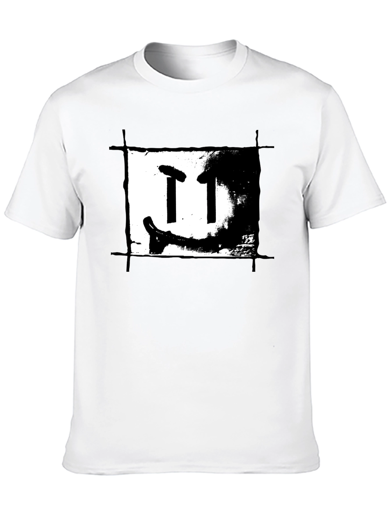 Black T-Shirt with Artistic Graphic Print