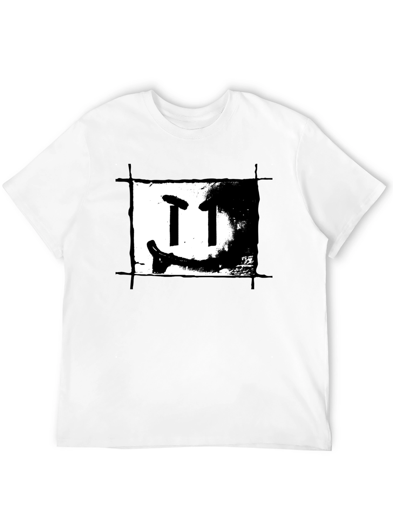 Black T-Shirt with Artistic Graphic Print