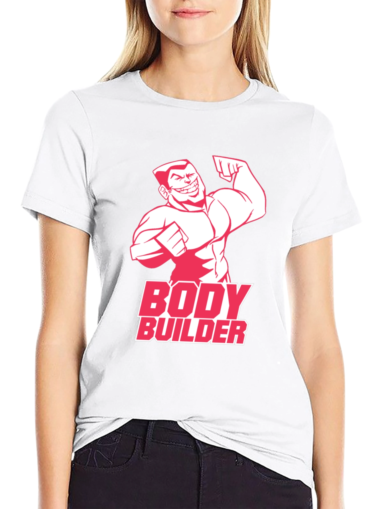 Bodybuilder Graphic Tee - Mens Black T-Shirt