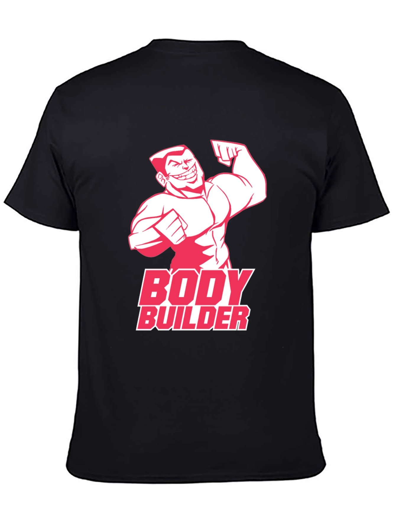 Bodybuilder Graphic Tee - Mens Black T-Shirt