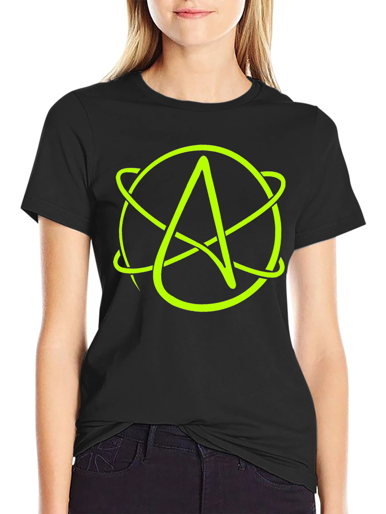 Atheist Symbol T-Shirt - Black