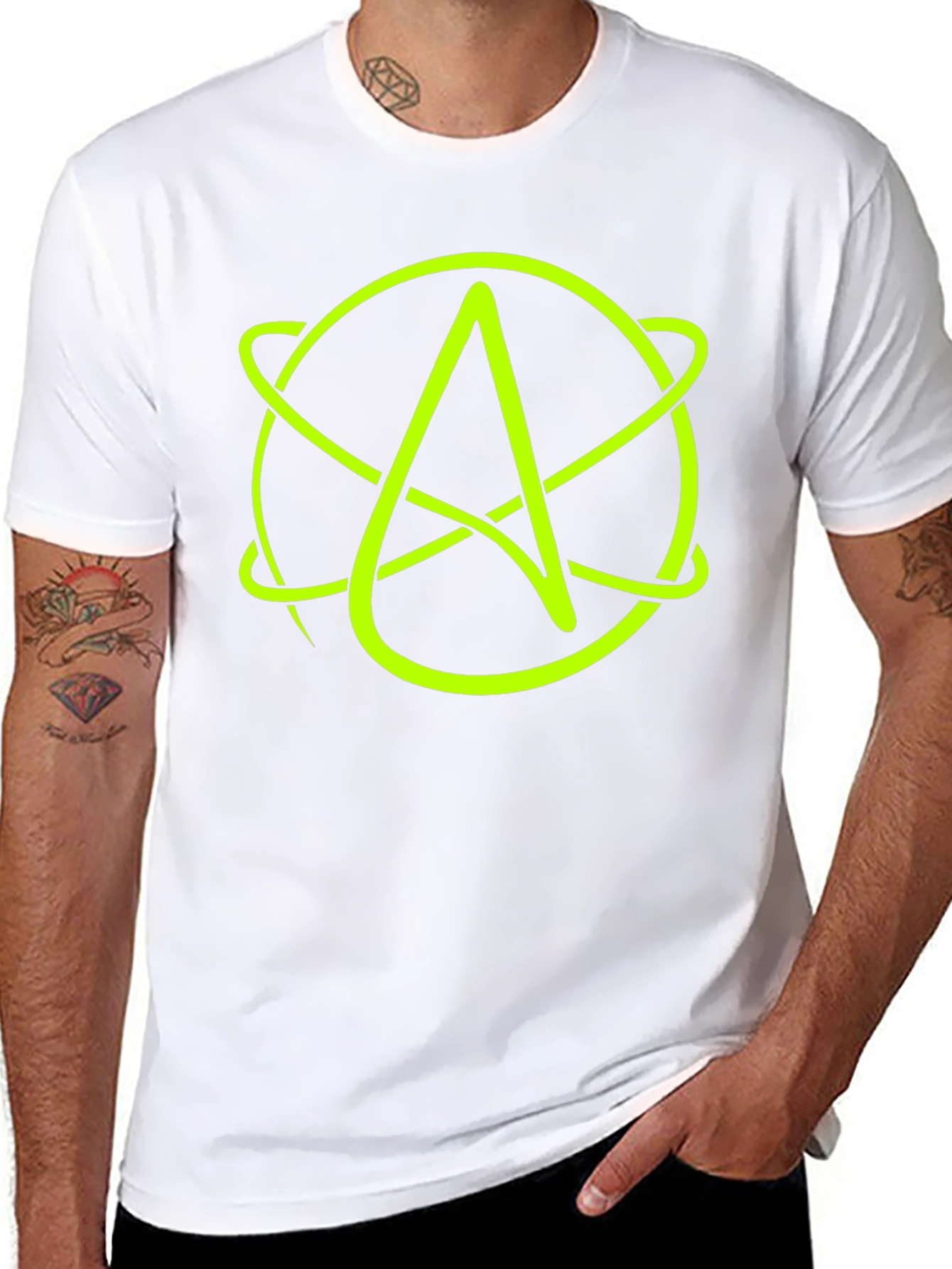 Atheist Symbol T-Shirt - Black