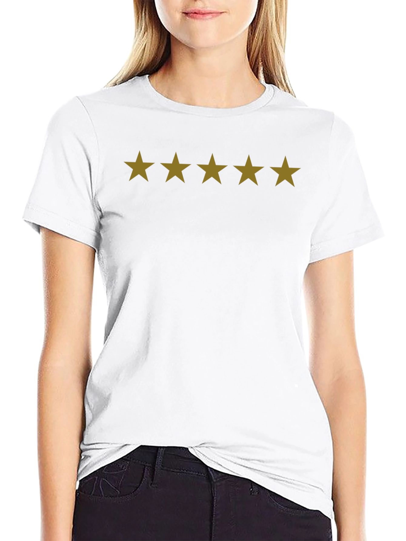 5 Star Review Black T-Shirt