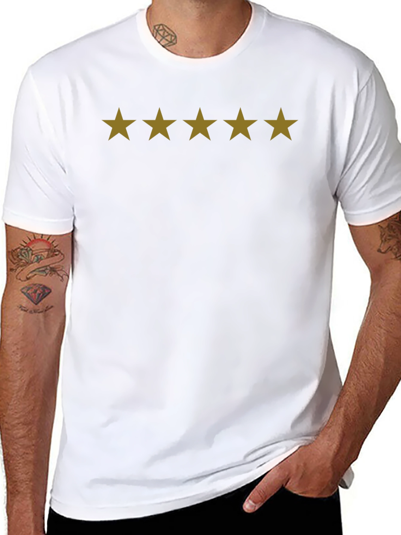 5 Star Review Black T-Shirt