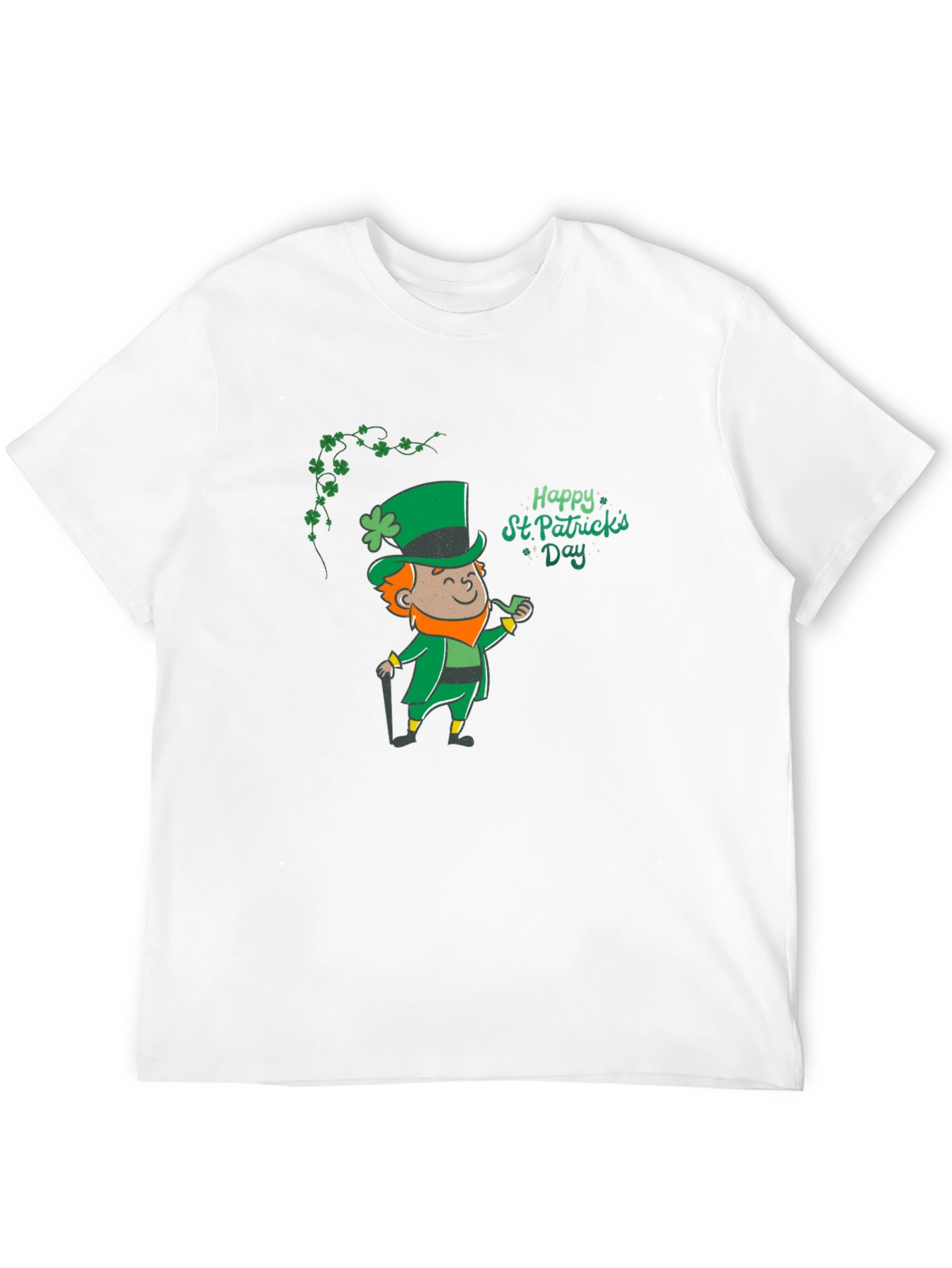St. Patricks Day Leprechaun Black T-Shirt