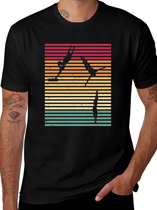 Retro Diving T-Shirt - Black