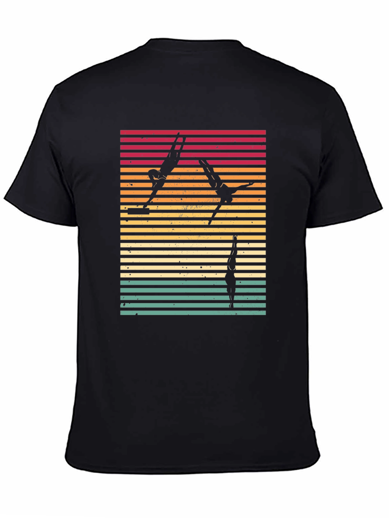 Retro Diving T-Shirt - Black