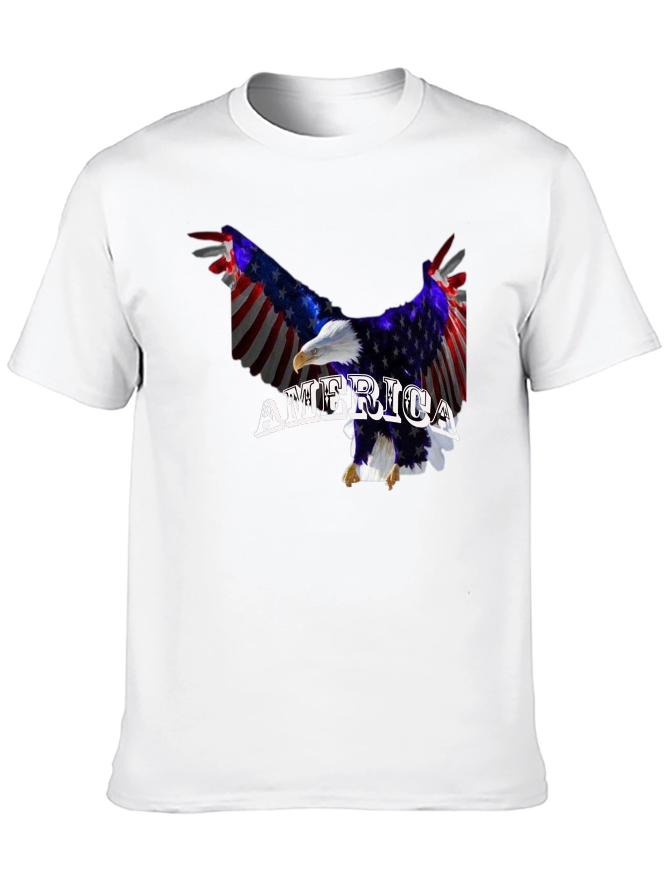 American Flag Eagle Graphic T-Shirt Patriotic USA Pride