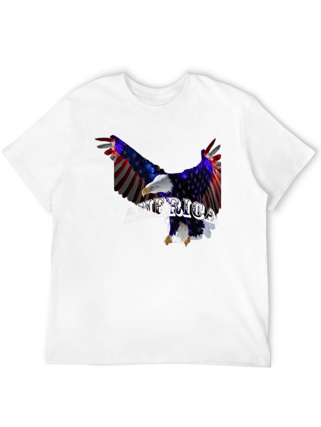 American Flag Eagle Graphic T-Shirt Patriotic USA Pride