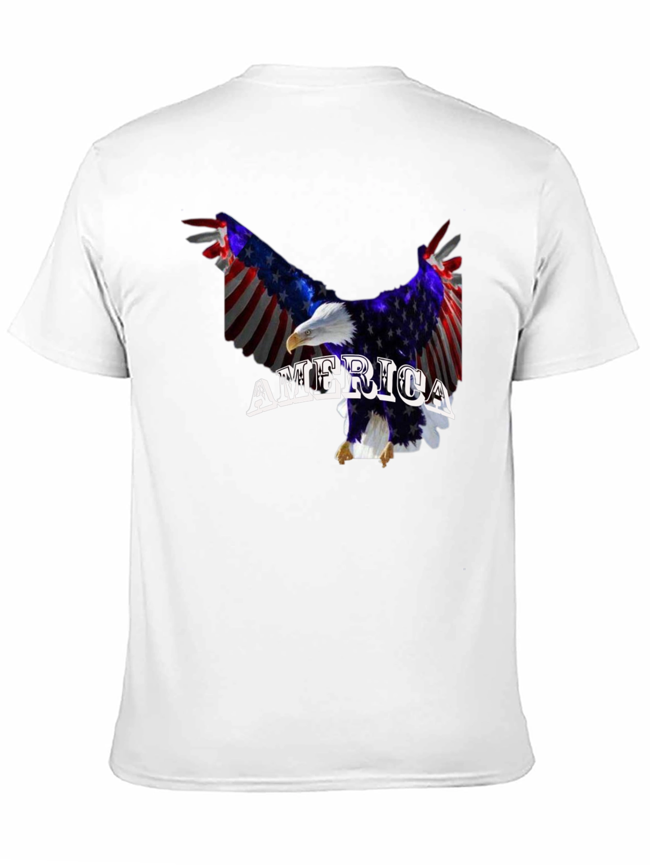 American Flag Eagle Graphic T-Shirt Patriotic USA Pride