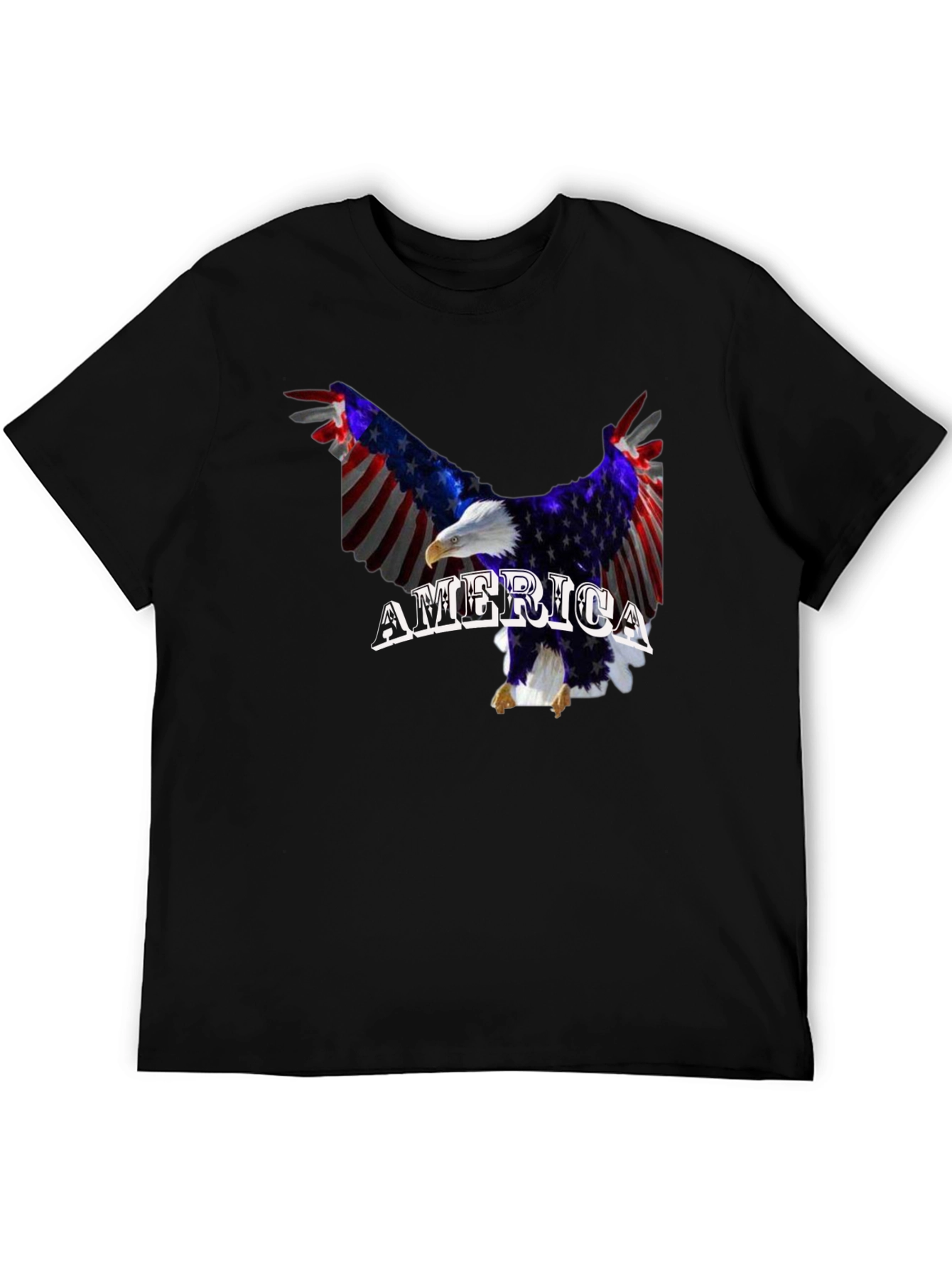 American Flag Eagle Graphic T-Shirt Patriotic USA Pride