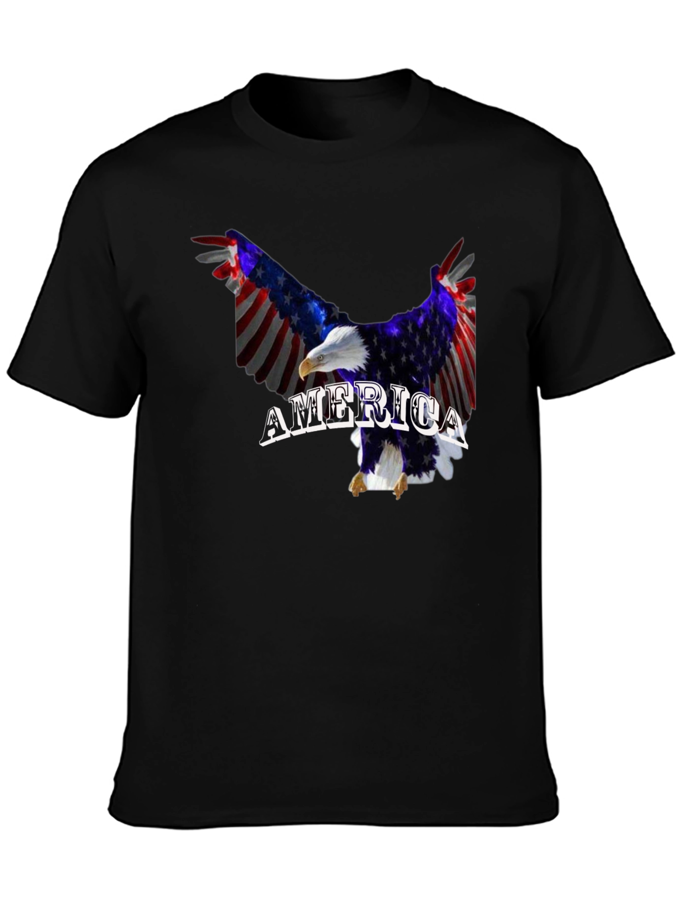 American Flag Eagle Graphic T-Shirt Patriotic USA Pride
