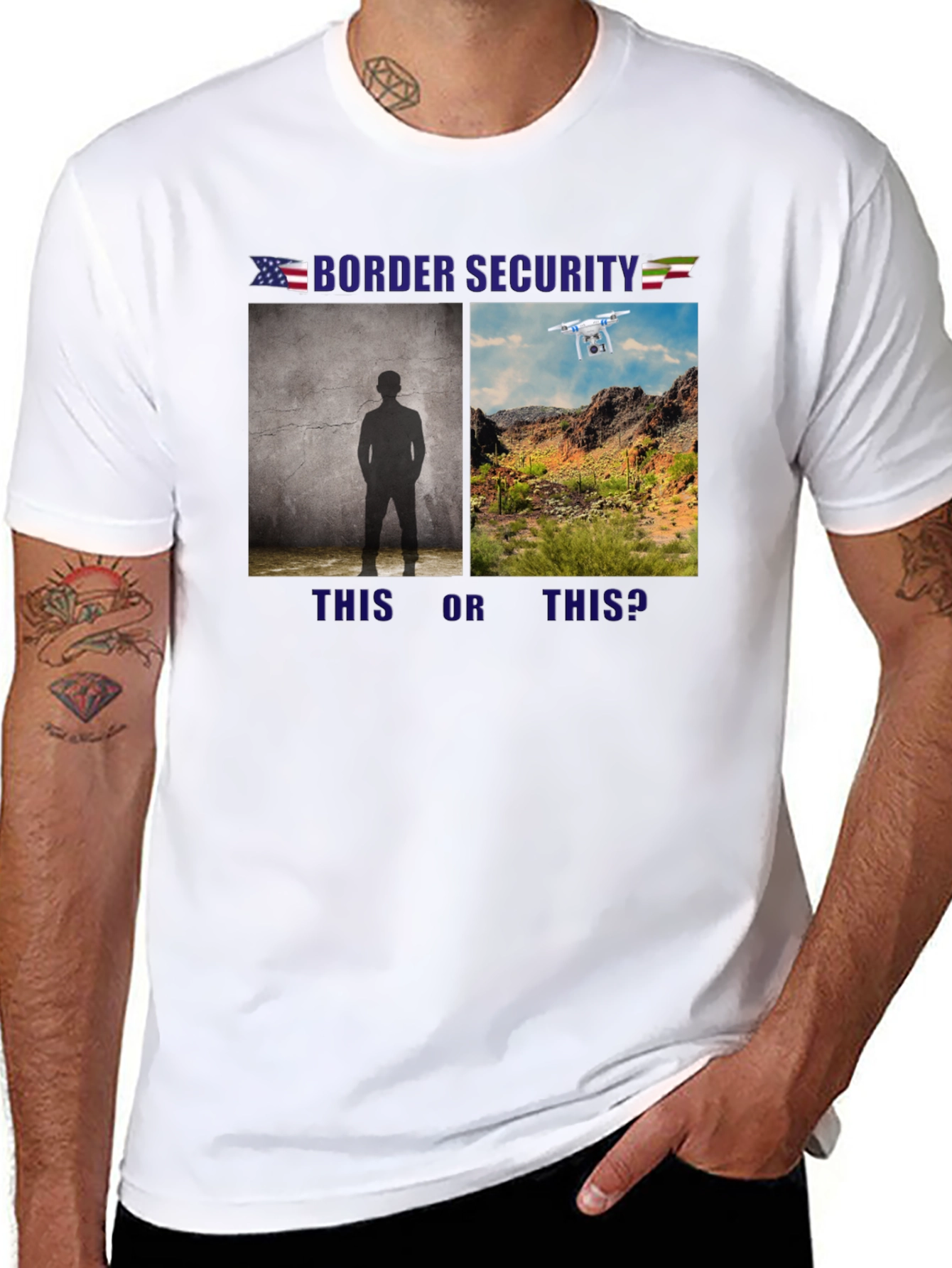 Border Security T-Shirt - Surveillance Tech
