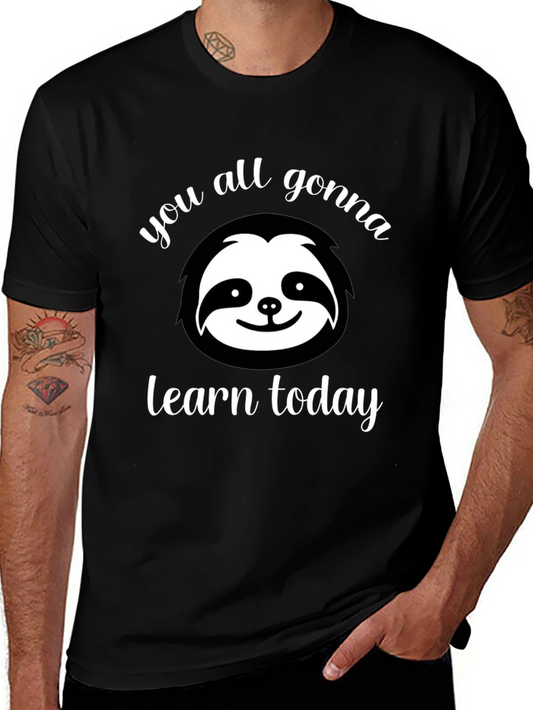 Sloth Learn Today Graphic Tee