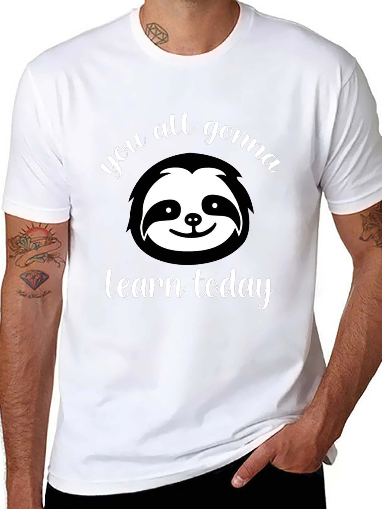Sloth Learn Today Graphic Tee
