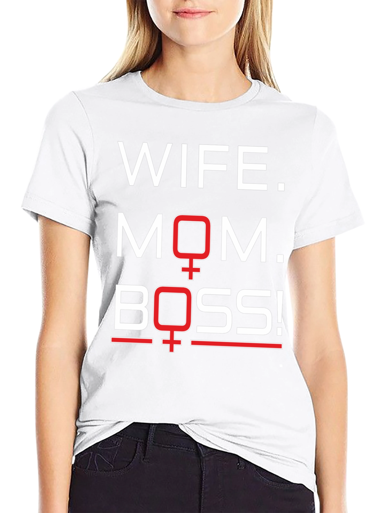 Wife Mom Boss T-Shirt - Empowering Womens Tee