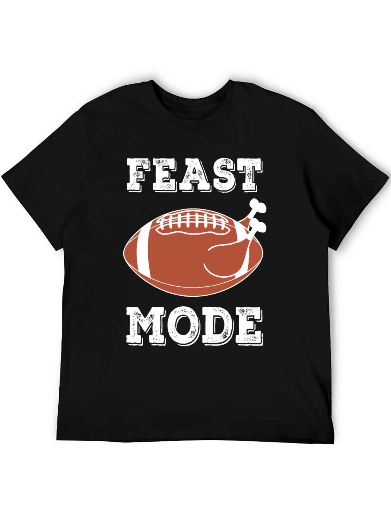 Feast Mode Turkey Football T-Shirt