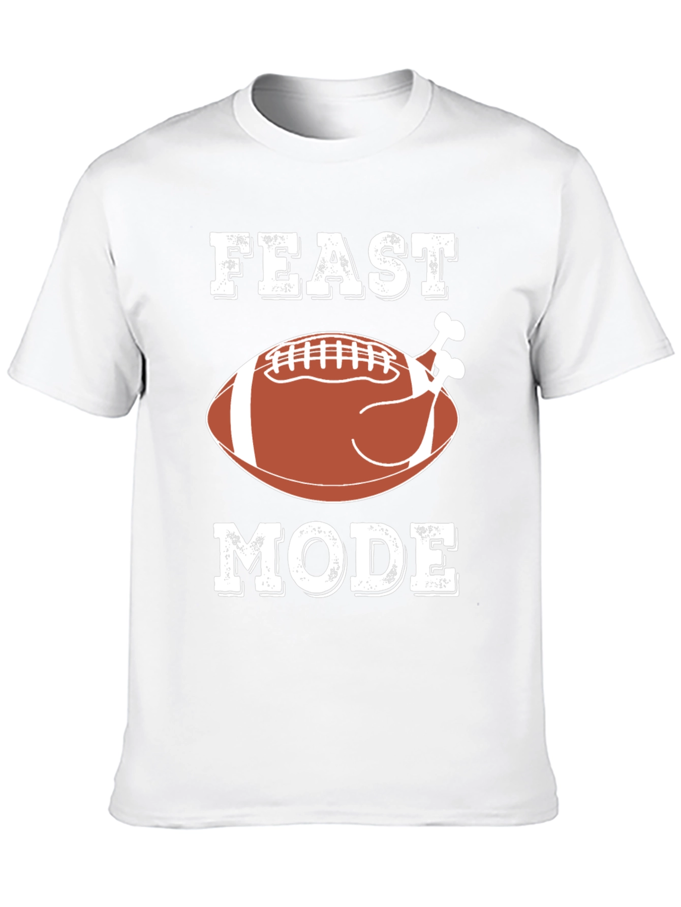 Feast Mode Turkey Football T-Shirt
