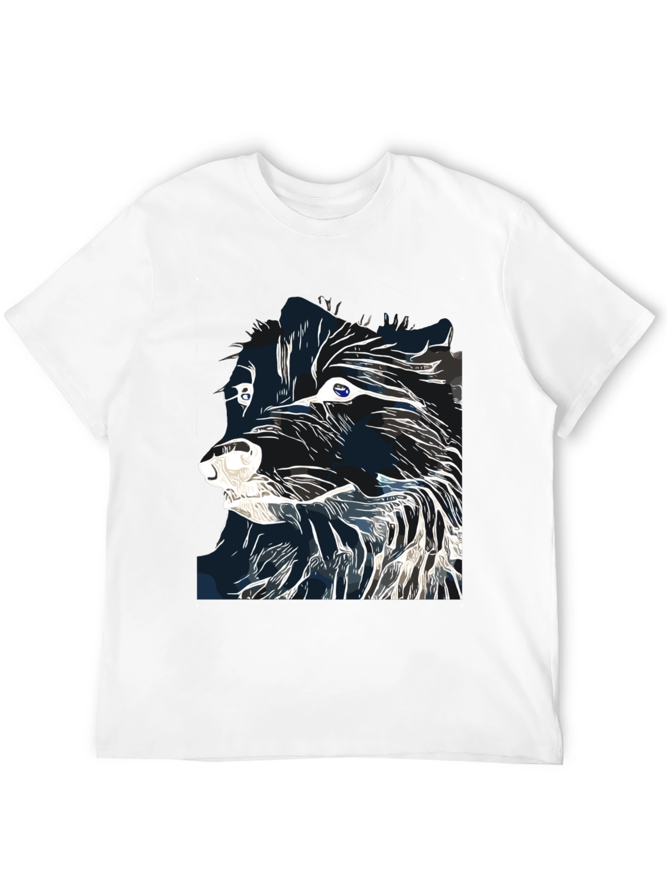 Abstract Wolf Graphic T-Shirt | Cool Animal Tee