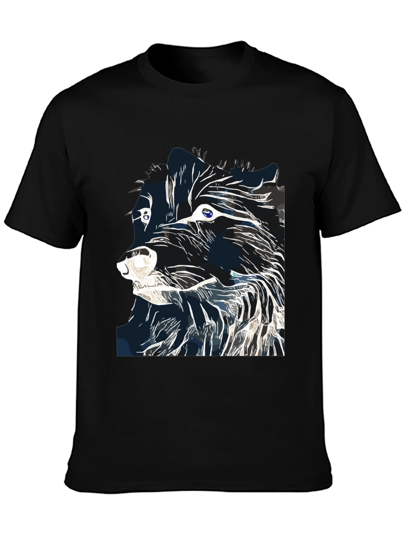 Abstract Wolf Graphic T-Shirt | Cool Animal Tee